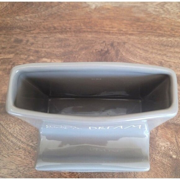 New Rae Dunn Dream Gray Cellphone Remote Control, Pencil, Toothbrush Holder - Picture 3 of 4